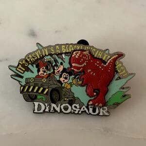 RARE Dinosaur Ride Vehicle Attraction T Rex Disney Trading Pin